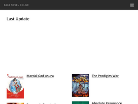 'bacanovel.id' screenshot