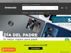 'overhard.com.ar' screenshot