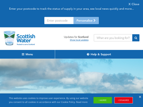 'scottishwater.co.uk' screenshot