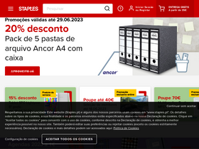 'staples.pt' screenshot
