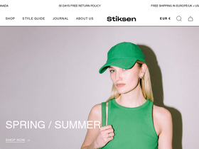 Stiksen website screenshot