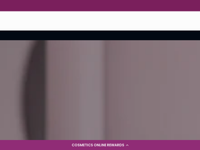 cosmeticsonline.co.nz homepage screenshot