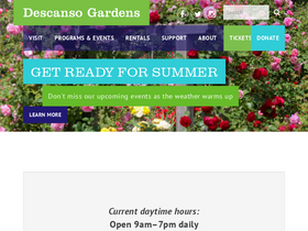 'descansogardens.org' screenshot