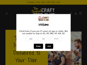 Craft Beer Club website screenshot