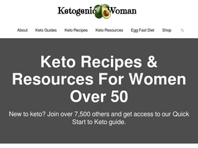 'ketogenicwoman.com' screenshot
