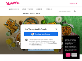 'yummy.ph' screenshot
