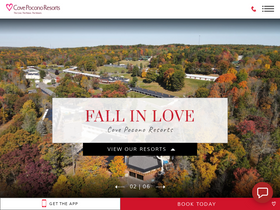 'covepoconoresorts.com' screenshot