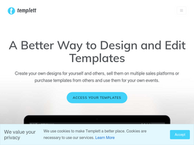 'templett.com' screenshot