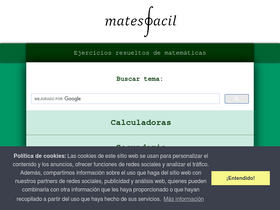 'matesfacil.com' screenshot