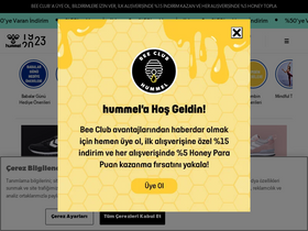 'hummel.com.tr' screenshot