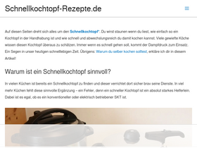 'schnellkochtopf-rezept.de' screenshot