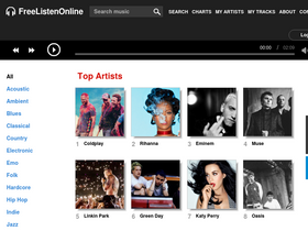 'freelistenonline.com' screenshot