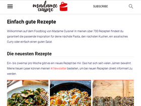 'madamecuisine.de' screenshot