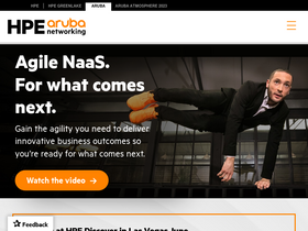 'arubanetworks.com' screenshot