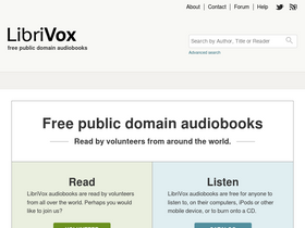 'librivox.org' screenshot