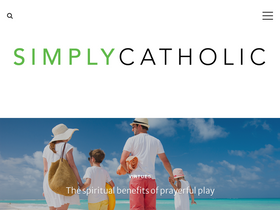 'simplycatholic.com' screenshot