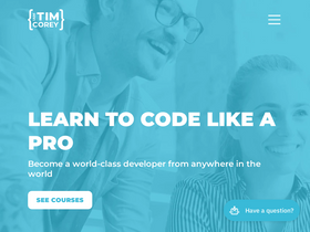'iamtimcorey.com' screenshot