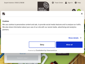 'wood-finishes-direct.com' screenshot