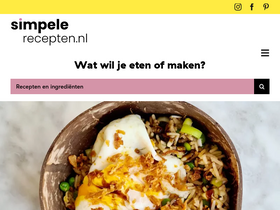 'simpele-recepten.nl' screenshot