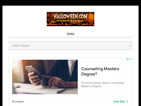 'halloween.com' screenshot