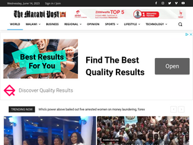 'maravipost.com' screenshot