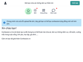 'confession.vn' screenshot