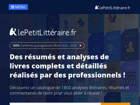 'lepetitlitteraire.fr' screenshot
