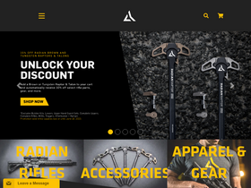 'radianweapons.com' screenshot