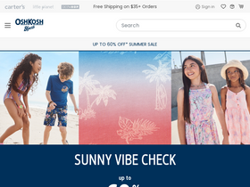 'oshkosh.com' screenshot