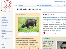 'lokalhistoriewiki.no' screenshot