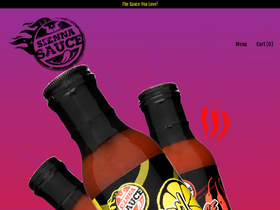siennasauceco.com homepage screenshot