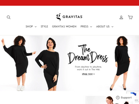gravitasnewyork.com homepage screenshot