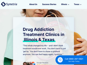 'symetriarecovery.com' screenshot