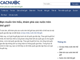 'cacnuoc.vn' screenshot