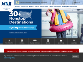 'mitchellairport.com' screenshot