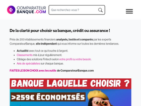 'comparateurbanque.com' screenshot