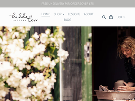 hildacarrpottery.com homepage screenshot