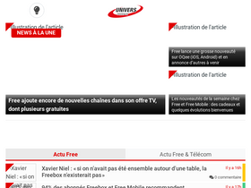 'universfreebox.com' screenshot