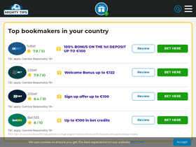 'mightytips.com' screenshot