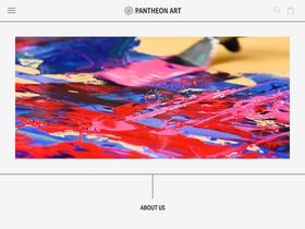 pantheonart.com homepage screenshot
