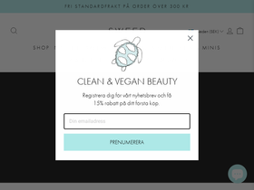 Sweedbeauty website screenshot