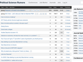 'poliscirumors.com' screenshot