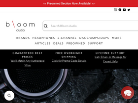 'bloomaudio.com' screenshot