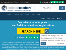 'nationalnumbers.co.uk' screenshot