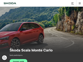 'skoda.lv' screenshot