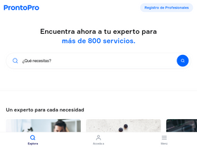 'prontopro.es' screenshot
