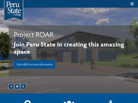 'peru.edu' screenshot