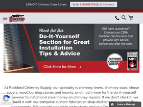 'rockfordchimneysupply.com' screenshot