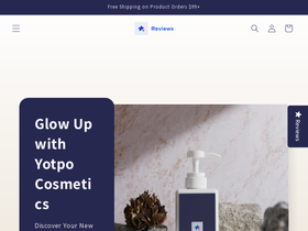 Yotpo Cosmetics homepage screenshot