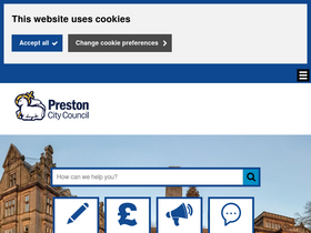 'preston.gov.uk' screenshot